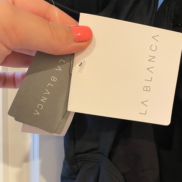 Lace Front Black One Piece La Blanca Low Cut - Picture 10 of 10